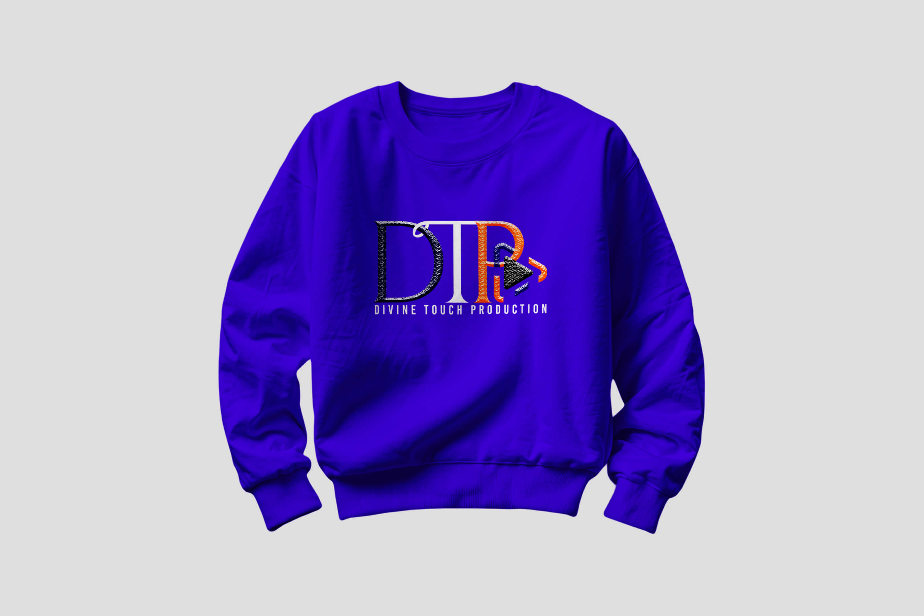 Sweat-shirt Divine Touch Production bleu royal